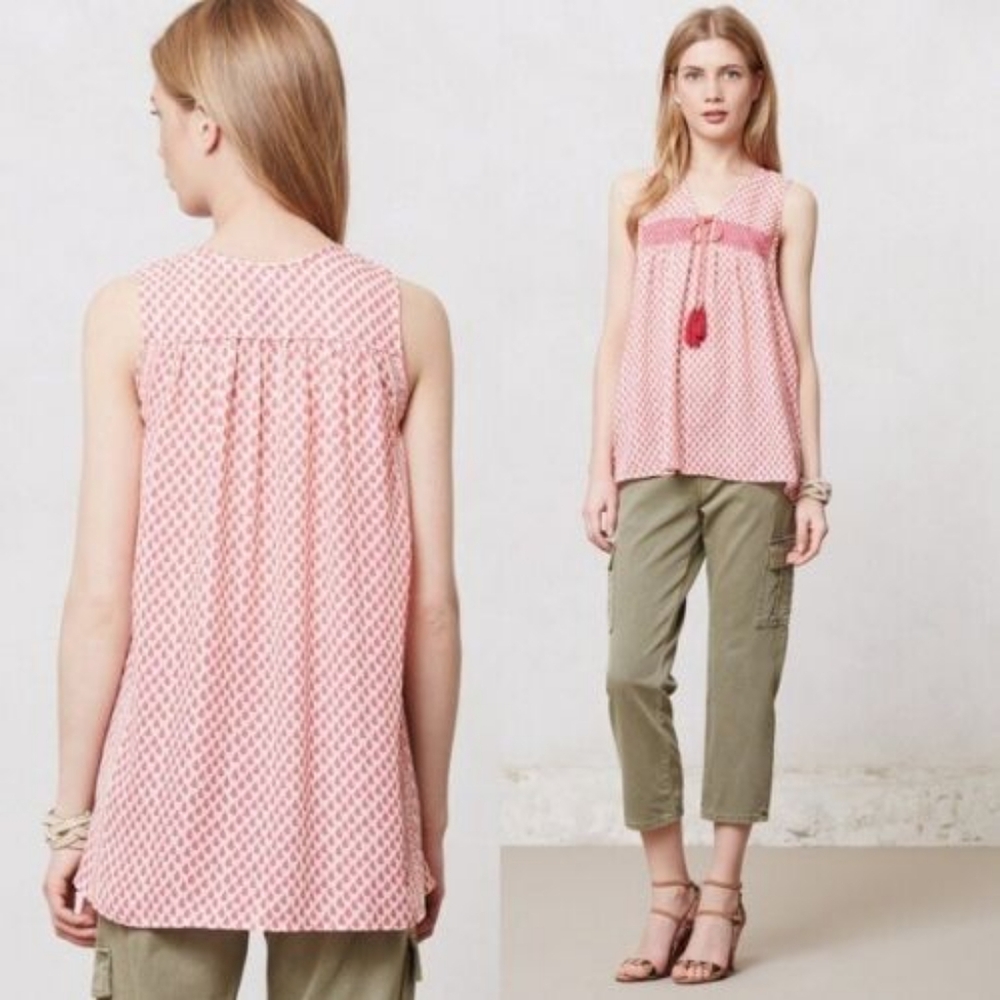 Anthropologie Plenty by Tracy Reese Tank Blouse Size L